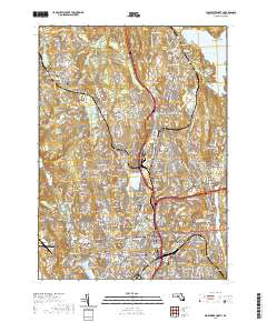 Worcester North 2021 topographic map thumbnail