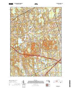 Wrentham 2021 topographic map thumbnail