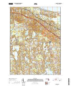 Sandwich 2021 topographic map thumbnail
