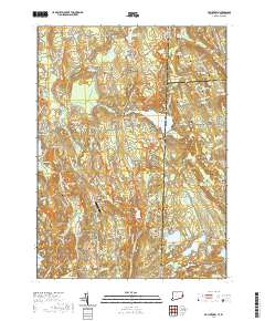 Voluntown 2021 topographic map thumbnail