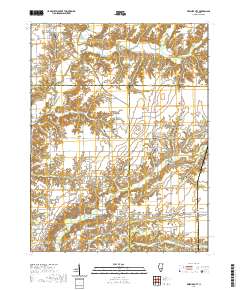 Beecher City 2021 topographic map thumbnail
