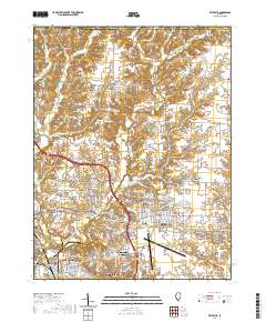 Bethalto 2021 topographic map thumbnail