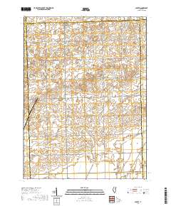 Cabery 2021 topographic map thumbnail