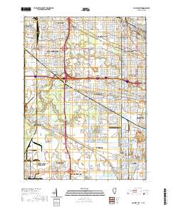 Calumet City 2021 topographic map thumbnail