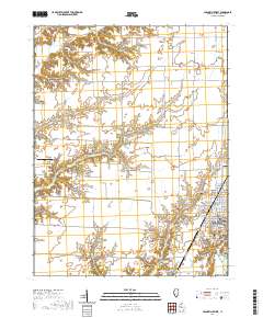 Carlinville West 2021 topographic map thumbnail