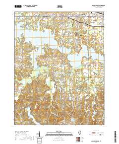 Crab Orchard Lake 2021 topographic map thumbnail