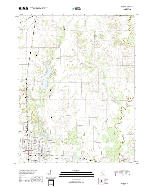 Du Quoin 2021 topographic map thumbnail
