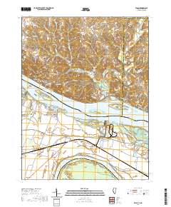 Elsah 2021 topographic map thumbnail