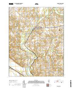 Evansville 2021 topographic map thumbnail