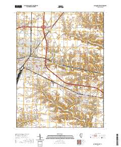Galesburg East 2021 topographic map thumbnail