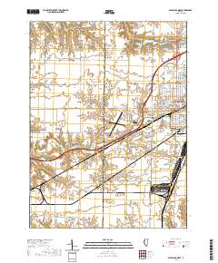 Galesburg West 2021 topographic map thumbnail
