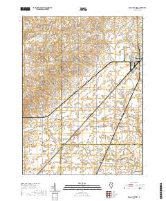 Gibson City West 2021 topographic map thumbnail