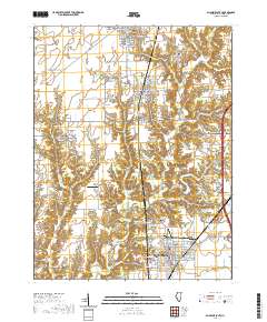 Gillespie South 2021 topographic map thumbnail