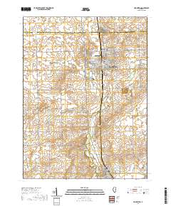 Hoopeston 2021 topographic map thumbnail
