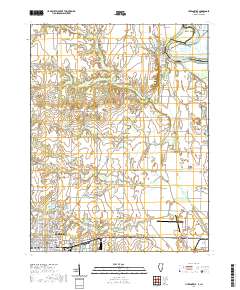Hutsonville 2021 topographic map thumbnail