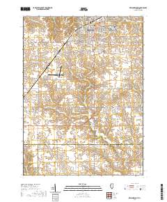 Kewanee South 2021 topographic map thumbnail