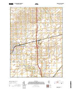 Mendota East 2021 topographic map thumbnail