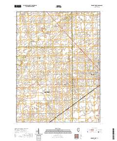 Mendota West 2021 topographic map thumbnail