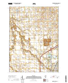 Northwest Pontiac 2021 topographic map thumbnail