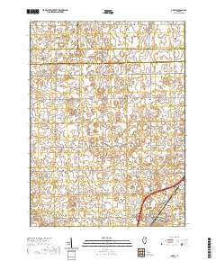 Odell 2021 topographic map thumbnail