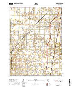 Onarga West 2021 topographic map thumbnail