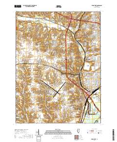 Peoria West 2021 topographic map thumbnail