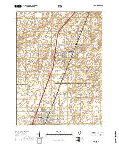 Peotone 2021 topographic map thumbnail