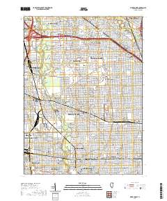River Forest 2021 topographic map thumbnail
