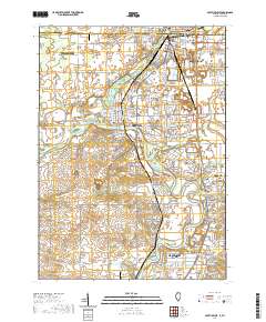 South Beloit 2021 topographic map thumbnail