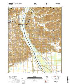 Thebes 2021 topographic map thumbnail