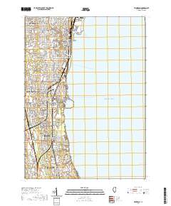 Waukegan 2021 topographic map thumbnail