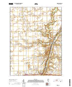 Wedron 2021 topographic map thumbnail