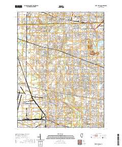 West Chicago 2021 topographic map thumbnail