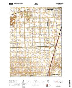 West Kankakee 2021 topographic map thumbnail