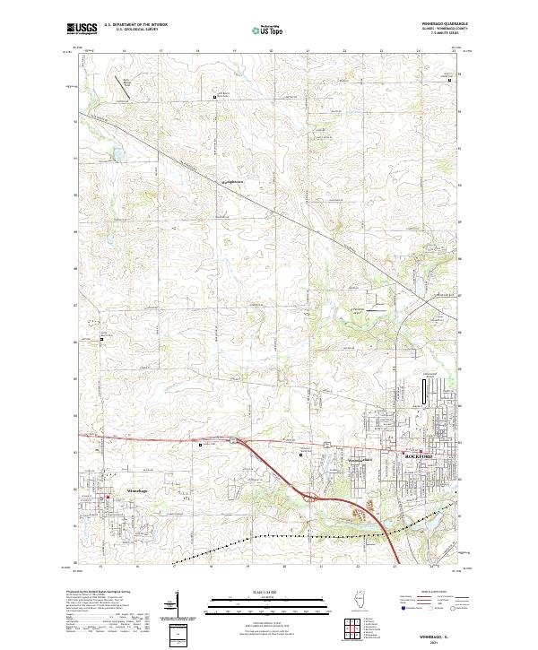 Winnebago 2021 topographic map thumbnail
