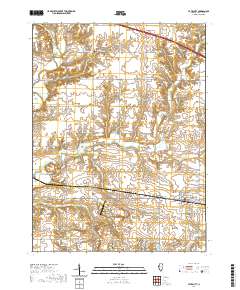 Yates City 2021 topographic map thumbnail
