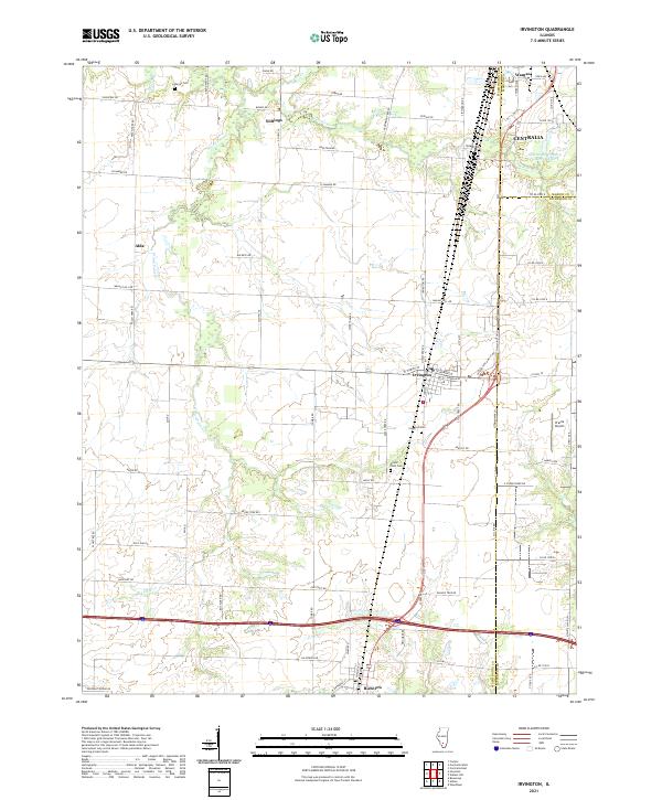 Irvington 2021 topographic map thumbnail