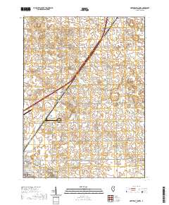 Northeast Pontiac 2021 topographic map thumbnail