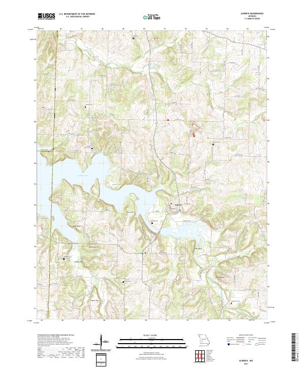 Aldrich topographic map thumbnail