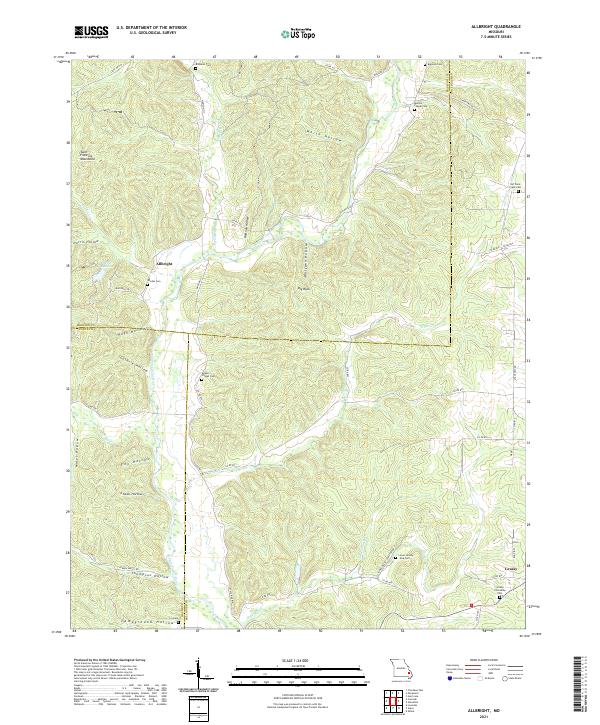 Allbright topographic map thumbnail