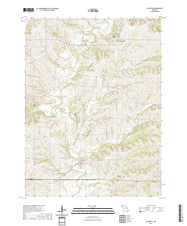 Allendale topographic map thumbnail