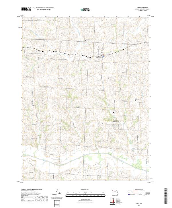 Alma topographic map thumbnail