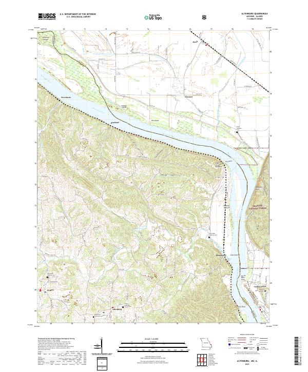 Altenburg topographic map thumbnail