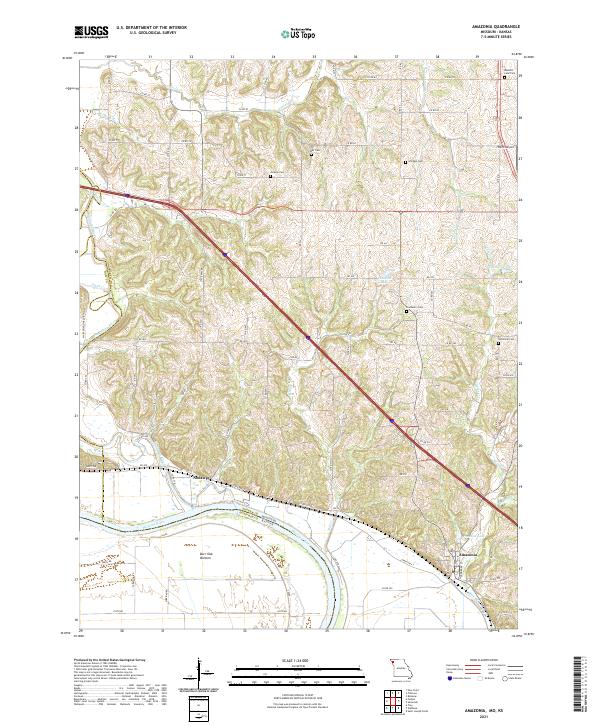 Amazonia topographic map thumbnail