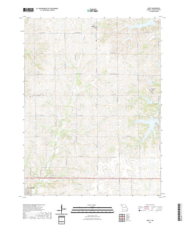 Amity topographic map thumbnail