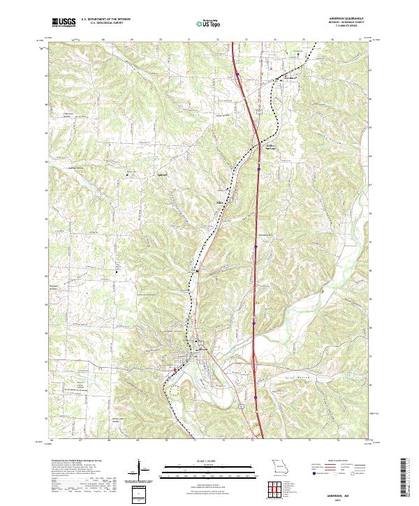 Anderson topographic map thumbnail