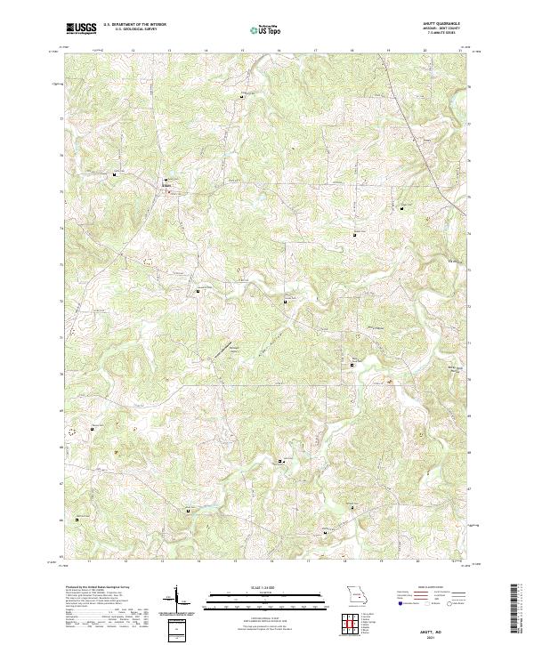Anutt topographic map thumbnail
