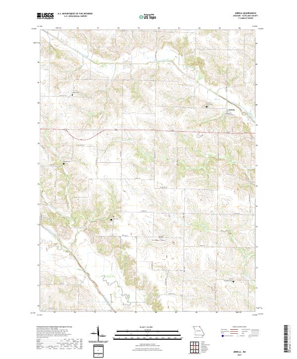 Arbela topographic map thumbnail