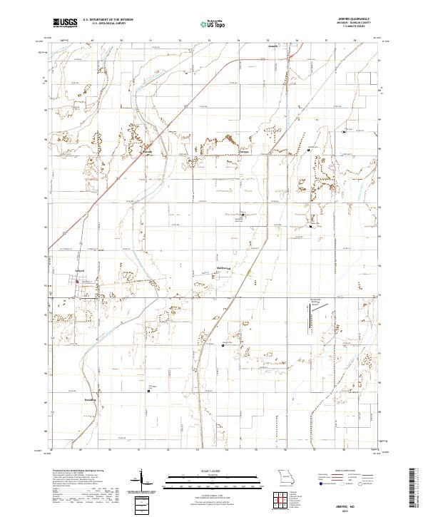 Arbyrd topographic map thumbnail