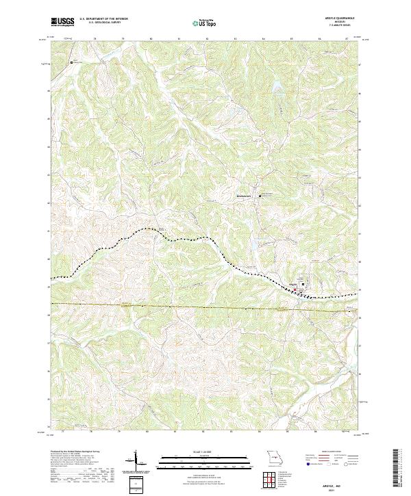 Argyle topographic map thumbnail